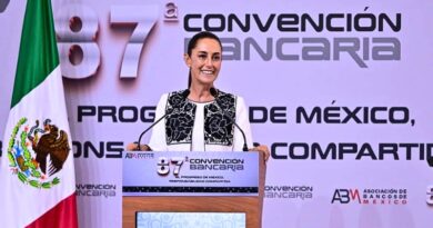 Claudia Sheinbaum en la 87 Convención Bancaria
