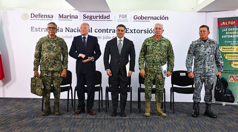 El Gobierno federal alista una estrategia integral contra la extorsión, con la participación de todo el Gabinete de Seguridad y la Unidad de Inteligencia Financiera.