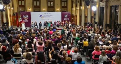 Claudia Sheinbaum inaugura en el Palacio Nacional la XVI Conferencia Regional sobre la Mujer con delegaciones de 46 naciones, en un llamado por una sociedad del cuidado.