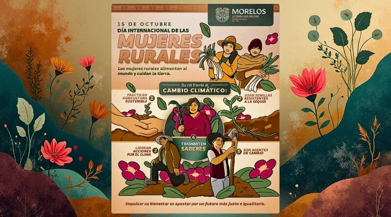El gobierno de Morelos reconoce el papel fundamental de las mujeres rurales, cuya labor impulsa la economía local y fortalece el tejido social.