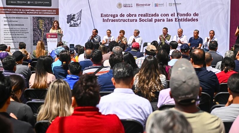Con más de mil metros de alcantarillado en Loma Bonita, autoridades impulsan salud pública y desarrollo urbano en Cuernavaca.