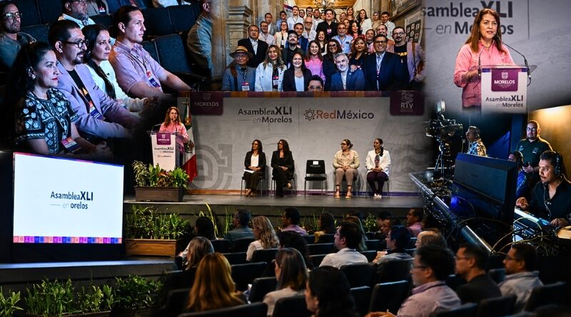 Margarita González Saravia inaugura la XLI Asamblea de la Red México con más de 60 titulares de medios públicos para fortalecer el diálogo social.