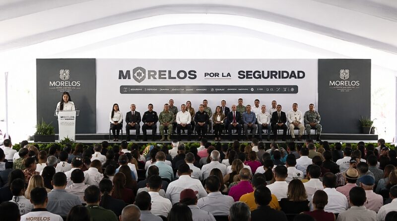 Margarita González Saravia presenta “Morelos por la Seguridad”: cuatro ejes que combinan tecnología, prevención social y coordinación total.