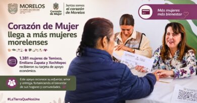 Más de mil 300 mujeres de Temixco, Emiliano Zapata y Xochitepec recibieron apoyo económico directo como parte de una estrategia de inclusión y bienestar social.