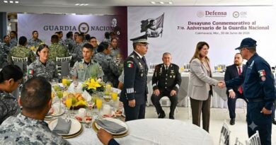La gobernadora Margarita González Saravia destaca la labor de la Guardia Nacional en su séptimo aniversario, resaltando su papel en las Mesas de Paz y la protección ciudadana.