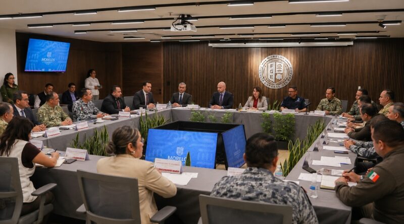 La gobernadora Margarita González Saravia encabeza la Mesa de Coordinación Estatal para consolidar acciones de prevención y vigilancia en beneficio de la tranquilidad de las y los morelenses