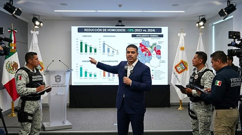 La estrategia basada en investigación e inteligencia del gabinete de seguridad federal logra reducir homicidios en más de un 50% y desarticular redes criminales en la entidad mexiquense