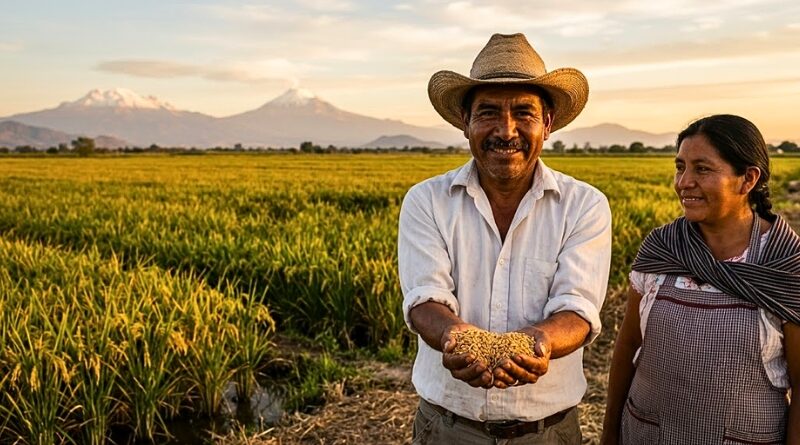 Subsidios para semillas y fertilizantes fortalecen la producción del Arroz de Morelos, preservan su Denominación de Origen y respaldan a las familias rurales.