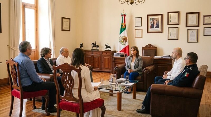 Gobernadora y cónsul general de España revisan avances en la investigación del feminicidio de la estudiante Claudia Tacoronte en Cuautla.