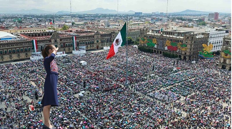 En la capital, la mandataria concluyó su recorrido nacional de rendición de cuentas con un mensaje centrado en soberanía y programas sociales