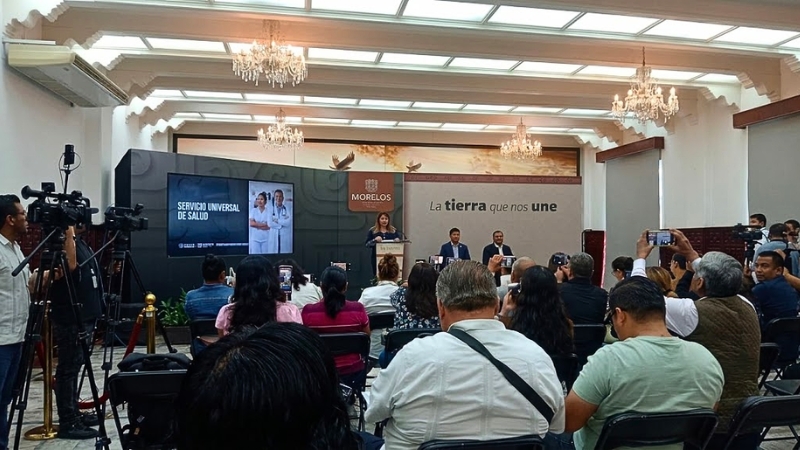 Morelos registra 104 mil personas credencializadas para el Servicio Universal de Salud y abre hasta el 31 de octubre la convocatoria para profesionales médicos.