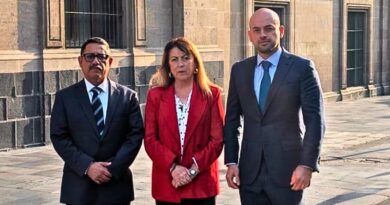 Sheinbaum y González Saravia acuerdan diseñar una estrategia para fortalecer corporaciones locales y ampliar la presencia de la Guardia Nacional
