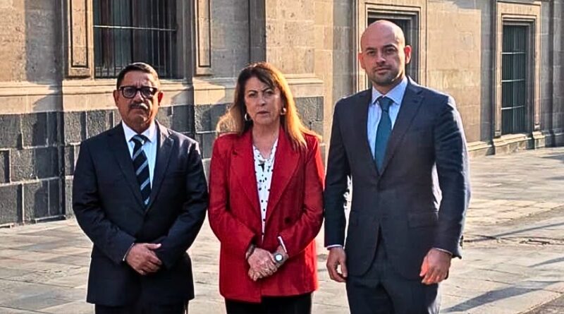 Sheinbaum y González Saravia acuerdan diseñar una estrategia para fortalecer corporaciones locales y ampliar la presencia de la Guardia Nacional