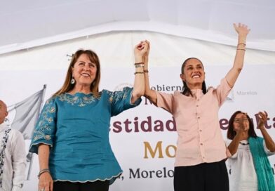 La gobernadora de Morelos destacó el respaldo federal y el llamado "tiempo de mujeres" a dos años del histórico triunfo de la presidenta de México.