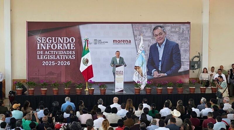 El diputado presentó resultados de su labor en el Congreso de Morelos, con énfasis en seguridad, empleo, salud, educación, alimentación y agua.