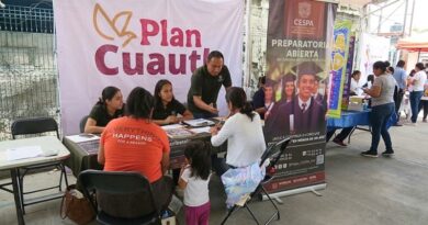 Autoridades federales y estatales ofrecieron asesoría escolar, cursos y talleres ambientales a familias de la ampliación Gabriel Tepepa, en Cuautla
